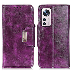 Handytasche Stand Schutzhülle Flip Leder Hülle N04P für Xiaomi Mi 12 Lite 5G Violett