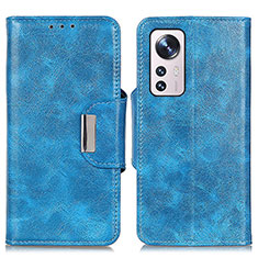 Handytasche Stand Schutzhülle Flip Leder Hülle N04P für Xiaomi Mi 12X 5G Hellblau