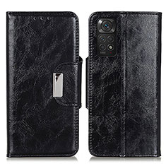 Handytasche Stand Schutzhülle Flip Leder Hülle N04P für Xiaomi Redmi Note 11 4G (2022) Schwarz