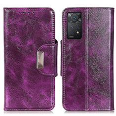 Handytasche Stand Schutzhülle Flip Leder Hülle N04P für Xiaomi Redmi Note 11 Pro 4G Violett