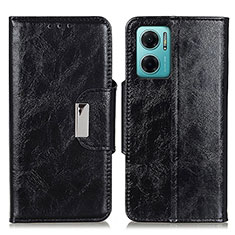 Handytasche Stand Schutzhülle Flip Leder Hülle N04P für Xiaomi Redmi Note 11E 5G Schwarz