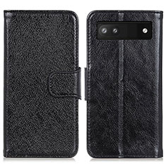 Handytasche Stand Schutzhülle Flip Leder Hülle N05P für Google Pixel 7a 5G Schwarz