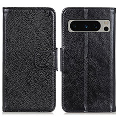 Handytasche Stand Schutzhülle Flip Leder Hülle N05P für Google Pixel 8 Pro 5G Schwarz