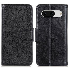 Handytasche Stand Schutzhülle Flip Leder Hülle N05P für Google Pixel 8a 5G Schwarz