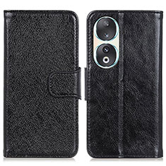 Handytasche Stand Schutzhülle Flip Leder Hülle N05P für Huawei Honor 90 5G Schwarz