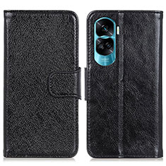 Handytasche Stand Schutzhülle Flip Leder Hülle N05P für Huawei Honor 90 Lite 5G Schwarz