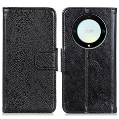 Handytasche Stand Schutzhülle Flip Leder Hülle N05P für Huawei Honor Magic5 Lite 5G Schwarz