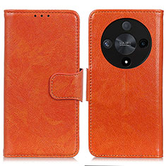 Handytasche Stand Schutzhülle Flip Leder Hülle N05P für Huawei Honor Magic6 Lite 5G Orange