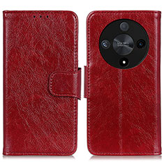 Handytasche Stand Schutzhülle Flip Leder Hülle N05P für Huawei Honor Magic6 Lite 5G Rot