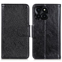 Handytasche Stand Schutzhülle Flip Leder Hülle N05P für Huawei Honor X6a Schwarz