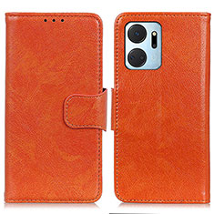 Handytasche Stand Schutzhülle Flip Leder Hülle N05P für Huawei Honor X7a Orange