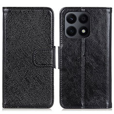 Handytasche Stand Schutzhülle Flip Leder Hülle N05P für Huawei Honor X8a 4G Schwarz