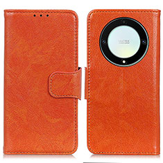 Handytasche Stand Schutzhülle Flip Leder Hülle N05P für Huawei Honor X9a 5G Orange