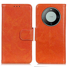 Handytasche Stand Schutzhülle Flip Leder Hülle N05P für Huawei Mate 60 Orange