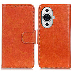 Handytasche Stand Schutzhülle Flip Leder Hülle N05P für Huawei Nova 11 Pro Orange