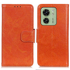 Handytasche Stand Schutzhülle Flip Leder Hülle N05P für Motorola Moto Edge 40 5G Orange