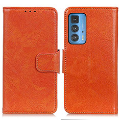 Handytasche Stand Schutzhülle Flip Leder Hülle N05P für Motorola Moto Edge S Pro 5G Orange