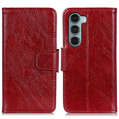 Handytasche Stand Schutzhülle Flip Leder Hülle N05P für Motorola Moto Edge S30 5G Rot