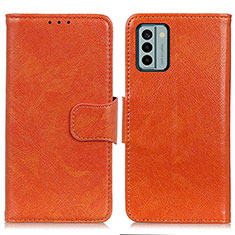 Handytasche Stand Schutzhülle Flip Leder Hülle N05P für Nokia G22 Orange