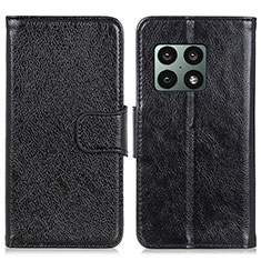 Handytasche Stand Schutzhülle Flip Leder Hülle N05P für OnePlus 10 Pro 5G Schwarz