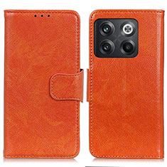 Handytasche Stand Schutzhülle Flip Leder Hülle N05P für OnePlus 10T 5G Orange