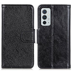 Handytasche Stand Schutzhülle Flip Leder Hülle N05P für OnePlus 9RT 5G Schwarz