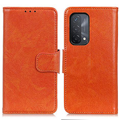 Handytasche Stand Schutzhülle Flip Leder Hülle N05P für Oppo A54 5G Orange