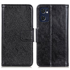 Handytasche Stand Schutzhülle Flip Leder Hülle N05P für Oppo Find X5 Lite 5G Schwarz