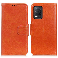 Handytasche Stand Schutzhülle Flip Leder Hülle N05P für Realme 8 5G Orange