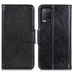 Handytasche Stand Schutzhülle Flip Leder Hülle N05P für Realme 8s 5G Schwarz