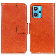 Handytasche Stand Schutzhülle Flip Leder Hülle N05P für Realme 9 Pro+ Plus 5G Orange