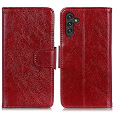 Handytasche Stand Schutzhülle Flip Leder Hülle N05P für Samsung Galaxy A04s Rot