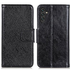 Handytasche Stand Schutzhülle Flip Leder Hülle N05P für Samsung Galaxy A04s Schwarz