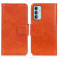 Handytasche Stand Schutzhülle Flip Leder Hülle N05P für Samsung Galaxy F23 5G Orange