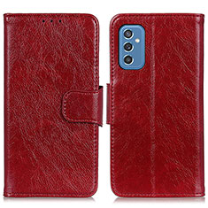 Handytasche Stand Schutzhülle Flip Leder Hülle N05P für Samsung Galaxy M52 5G Rot