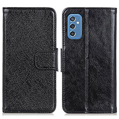 Handytasche Stand Schutzhülle Flip Leder Hülle N05P für Samsung Galaxy M52 5G Schwarz