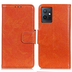 Handytasche Stand Schutzhülle Flip Leder Hülle N05P für Vivo iQOO Z6 5G Orange