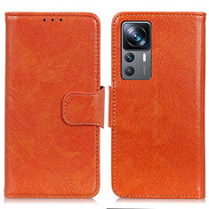 Handytasche Stand Schutzhülle Flip Leder Hülle N05P für Xiaomi Mi 12T 5G Orange