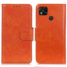 Handytasche Stand Schutzhülle Flip Leder Hülle N05P für Xiaomi POCO C3 Orange