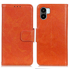 Handytasche Stand Schutzhülle Flip Leder Hülle N05P für Xiaomi Poco C51 Orange