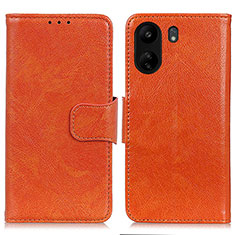 Handytasche Stand Schutzhülle Flip Leder Hülle N05P für Xiaomi Poco C65 Orange