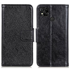 Handytasche Stand Schutzhülle Flip Leder Hülle N05P für Xiaomi Redmi 10A 4G Schwarz