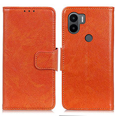 Handytasche Stand Schutzhülle Flip Leder Hülle N05P für Xiaomi Redmi A1 Plus Orange