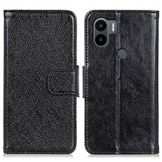 Handytasche Stand Schutzhülle Flip Leder Hülle N05P für Xiaomi Redmi A1 Plus Schwarz