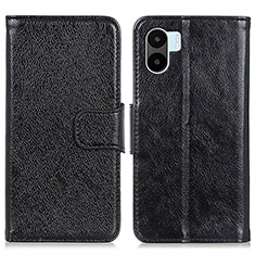 Handytasche Stand Schutzhülle Flip Leder Hülle N05P für Xiaomi Redmi A1 Schwarz