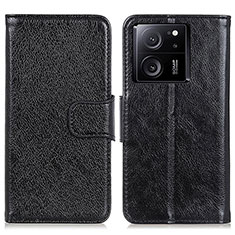 Handytasche Stand Schutzhülle Flip Leder Hülle N05P für Xiaomi Redmi K60 Ultra 5G Schwarz