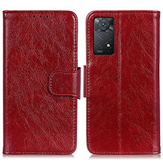 Handytasche Stand Schutzhülle Flip Leder Hülle N05P für Xiaomi Redmi Note 11 Pro 4G Rot