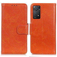 Handytasche Stand Schutzhülle Flip Leder Hülle N05P für Xiaomi Redmi Note 11 Pro 5G Orange
