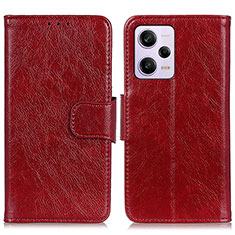 Handytasche Stand Schutzhülle Flip Leder Hülle N05P für Xiaomi Redmi Note 12 Explorer Rot