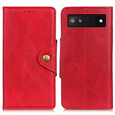 Handytasche Stand Schutzhülle Flip Leder Hülle N06P für Google Pixel 7a 5G Rot